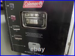 Vintage Coleman 100th Anniversary Stainless Steel 54 qt Cooler Camping Rare Gift Vintage Coleman 100th Anniversary Stainless Steel 54 qt Cooler Camping Rare Gift