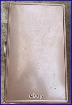 Vintage Coleman 2 tone BROWN & TAN Metal Cooler with Bottle Openers