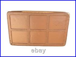 Vintage Coleman 2 tone BROWN & TAN Metal Cooler with Bottle Openers 23/16/14