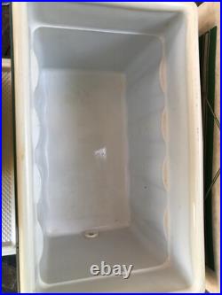Vintage Coleman 5253A7A Green Metal Cooler WithTray