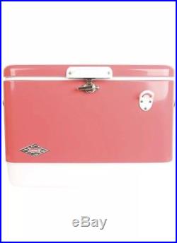 Vintage Coleman 54 Quart Steel Belted Cooler Rose Pink Special Edition New