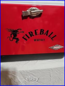 Vintage Coleman 6150,6155 Steel Belted Fireball Whisky 54 Qt Cooler-Rare