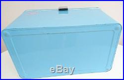 Vintage Coleman Baby Blue Metal Cooler Exellent Example and Clean