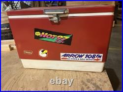 Vintage Coleman Cooler 1970's Red Logo 22.5 x 16 x 13.5. Good Condition. Clean Vintage Coleman Cooler 1970's Red Logo 22.5 x 16 x 13.5. Good Condition. Clean