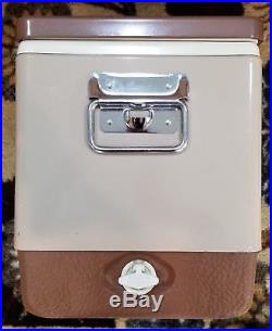 Vintage Coleman Cooler Brown with Bottle Opener / February 1970 18 x 11 x 14