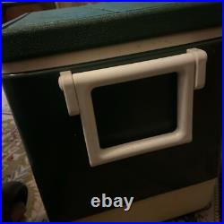 Vintage Coleman Cooler. Green Metal. Never Used! Box Was Destroyed. 18x11x13 Vintage Coleman Cooler. Green Metal. Never Used! Box Was Destroyed. 18x11x13