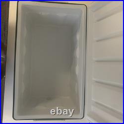 Vintage Coleman Cooler Green & White 22.5 x 13.5 x 12.5 Metal Camping Chest