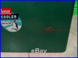 Vintage Coleman Cooler Metal Camping Ice Chest