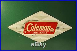 Vintage Coleman Cooler Old Diamond Logo Ice Chest Metal Box Patent Pending