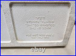 Vintage Coleman Cooler Snow-Lite Family Size Red Metal In Original Box