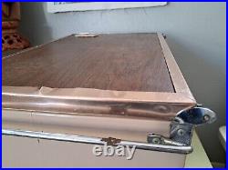 Vintage Coleman Cooler Stand Up Ice Chest 1970s 3 Way Convertible Faux Wood Meta