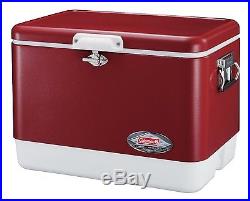 Vintage Coleman Coolers Ice Chest BBQ Picnic Camping Beach Red Summer Spring
