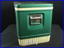 Vintage Coleman Diamond Green Ice Cooler Chest Box 22 x 15 x 13