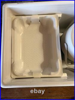 Vintage Coleman Green Chest Cooler with Removable Tray and Water Jug