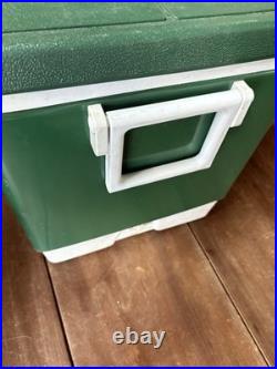 Vintage Coleman Green Cooler Metal\Plastic Top 24 X 14 X 13