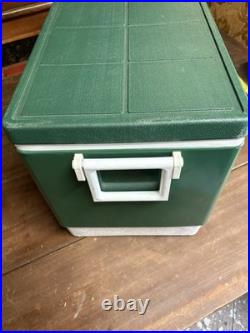 Vintage Coleman Green Cooler Metal\Plastic Top 24 X 14 X 13