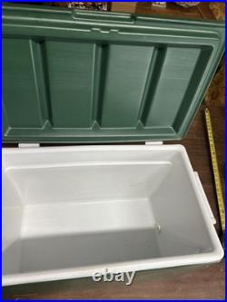 Vintage Coleman Green Cooler Metal\Plastic Top 24 X 14 X 13