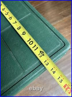 Vintage Coleman Green Cooler Metal\Plastic Top 24 X 14 X 13