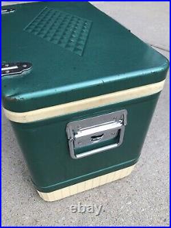 Vintage Coleman Green Metal Cooler Diamond Logo