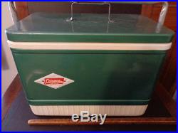 Vintage Coleman Ice Box Cooler with Coleman Diamond Logo