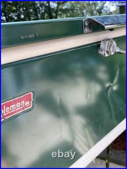 Vintage Coleman Metal Cooler 1970s Approximately 22.5 13.5 x 15.5 Some Wear