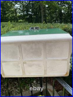 Vintage Coleman Metal Cooler 1970s Approximately 22.5 13.5 x 15.5 Some Wear