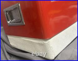 Vintage Coleman Metal Cooler Mini Red 18x11x13 Clean Made in USA