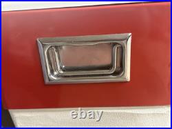 Vintage Coleman Metal Cooler Mini Red 18x11x13 Clean Made in USA