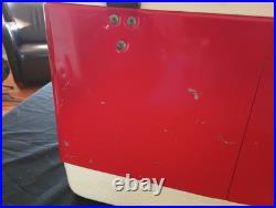 Vintage Coleman Metal Cooler Mini Red 18x11x13 Very Clean