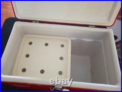 Vintage Coleman Metal Cooler Mini Red 18x11x13 Very Clean