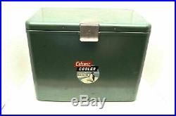 Vintage Coleman Metal Green Penguin Logo Cooler ice chest box 1950s Model 633