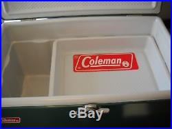 Vintage Coleman New Old Stock Low Boy 44 Qt Green Cooler