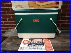 Vintage Coleman Snow Lite Cooler #5253-700 Green, Original Box, Excellent Cond