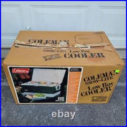 Vintage Coleman Snow Lite Cooler Green with Box & 2 Gallon Jug