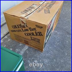Vintage Coleman Snow Lite Cooler Green with Box & 2 Gallon Jug