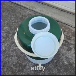 Vintage Coleman Snow Lite Cooler Green with Box & 2 Gallon Jug