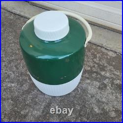 Vintage Coleman Snow Lite Cooler Green with Box & 2 Gallon Jug
