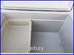 Vintage Coleman Steel Belted 40 Qt Cooler Grey