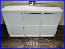 Vintage Coleman Steel Belted 40 Qt Cooler Grey