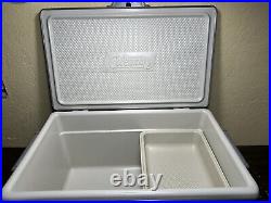 Vintage Coleman Steel Belted 40 Qt Cooler Grey