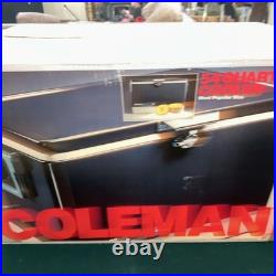 Vintage Coleman Steel Belted 54 Qt Cooler Vintage Blue withBox Camping Ice 1986