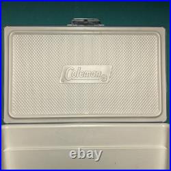 Vintage Coleman Steel Belted 54 Qt Cooler Vintage Blue withBox Camping Ice 1986