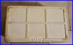 Vintage Coleman Steel Belted Green Cooler with Tray USA