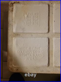 Vintage Coleman Steel Belted Green Cooler with Tray USA