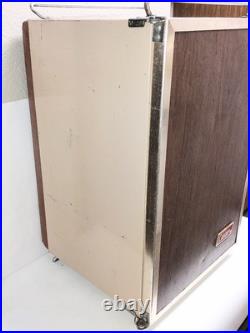 Vintage Coleman Upright Cooler 3-Way Fridge Tan/Wood Grain, Metal Trim 26x16x16 Vintage Coleman Upright Cooler 3-Way Fridge Tan/Wood Grain, Metal Trim 26x16x16