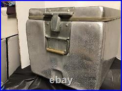 Vintage Columbian Aluminum Insulated Cooler With Bottle Opener removable Lid