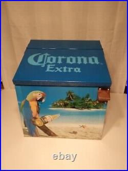 Vintage Corona Extra Metal Beer Cooler / Ice Chest In Excellent Condition RARE