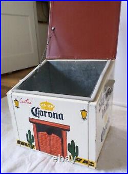 Vintage Corona Metal Beer Cooler/Ice Chest