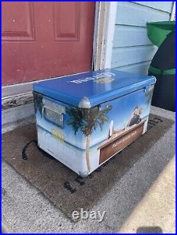 Vintage Corona Metal Ice Chest Cooler With Bottle Opener Tony Romo Rare