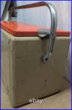 Vintage Cronstrom's Schlitz Beer Metal Picnic Cooler Ice Chest 19